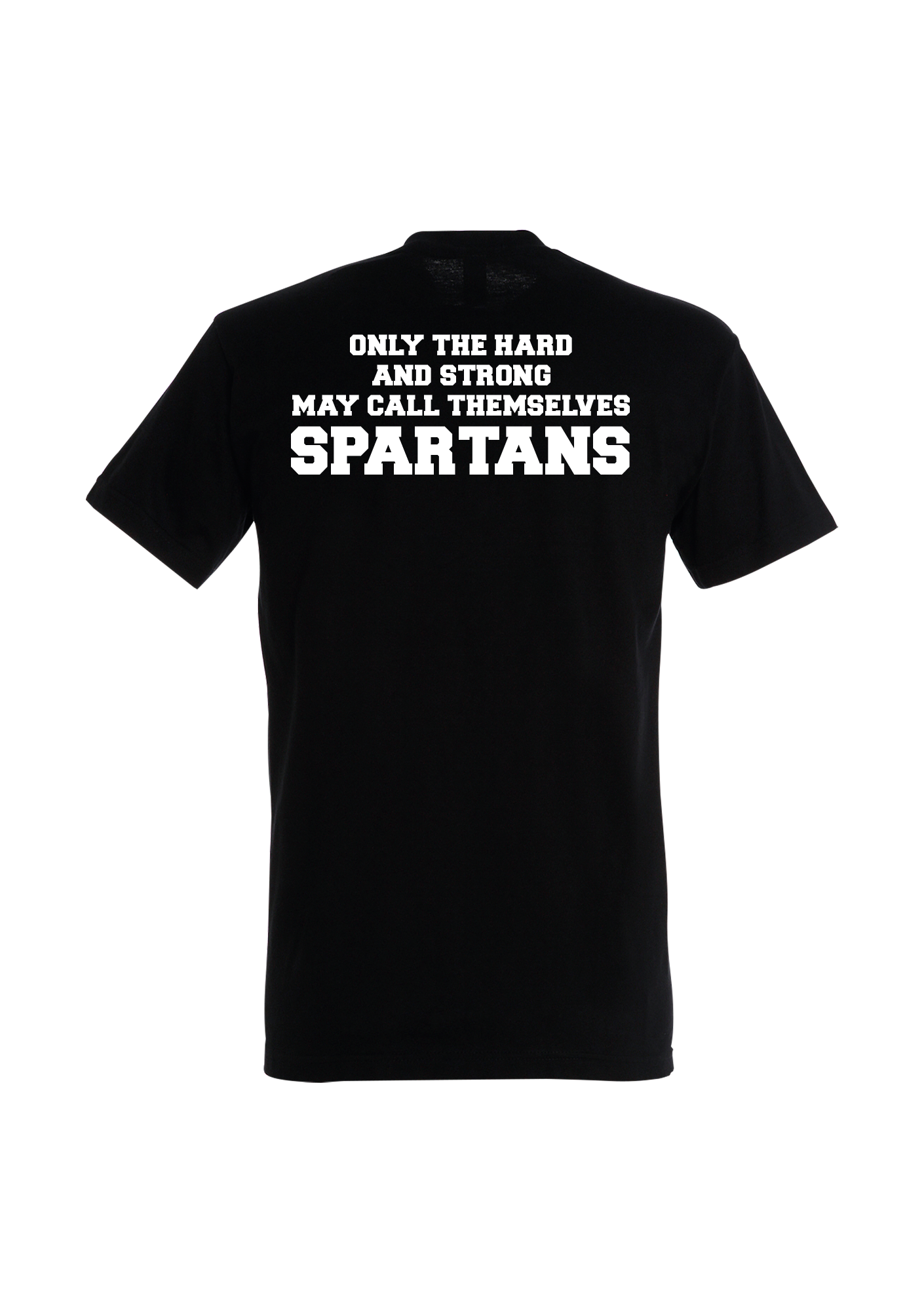 T-shirt Adulte "Slogan" noir Spartans du Bassin de Thau - SBT45-IMPERIALNOIRSLOGANDOS