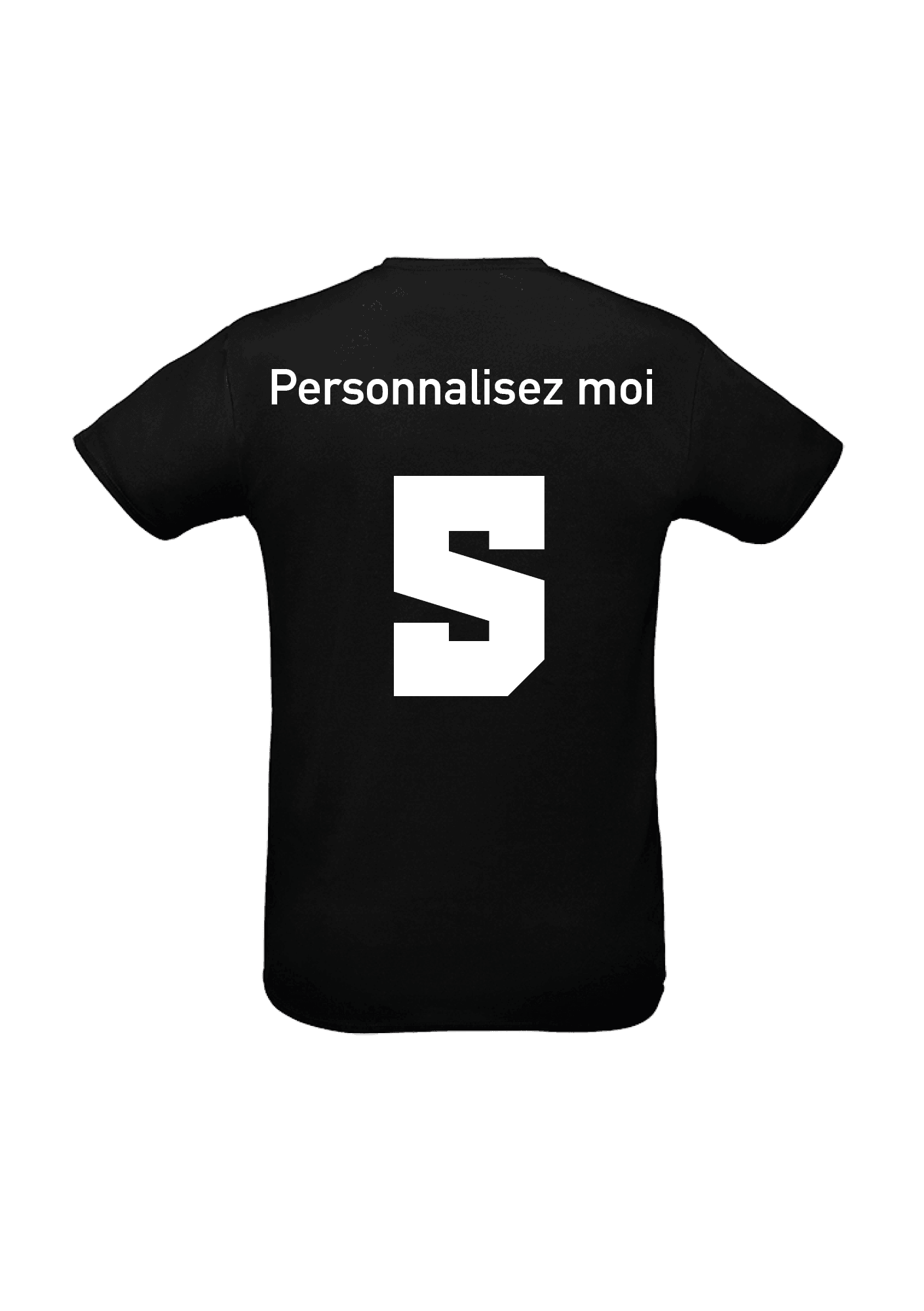 T-shirt de sport noir personnalisable 069 Spartans du Bassin de Thau - SBT69-SPRINTNOIRPERSONNALISABLEDOS_1